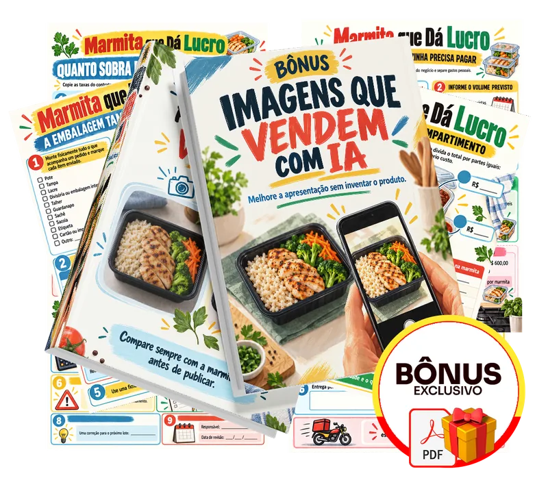 Bônus incluso no plano completo do marmita que da lucro