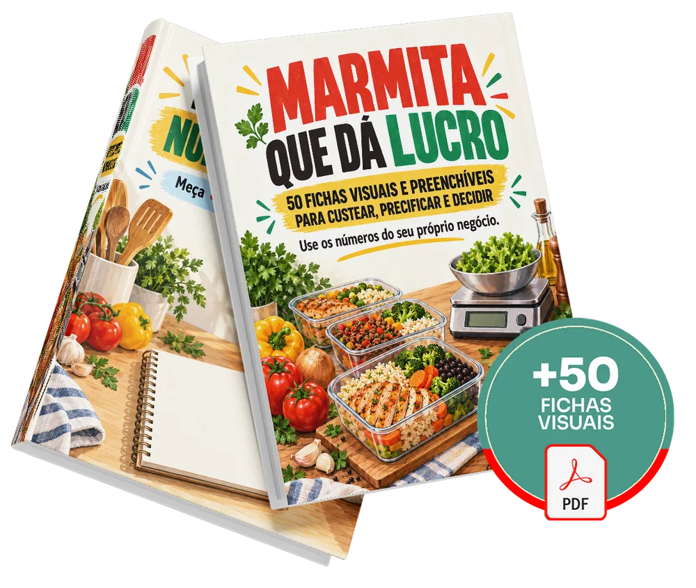 Plano básico do marmita que da lucro — material principal